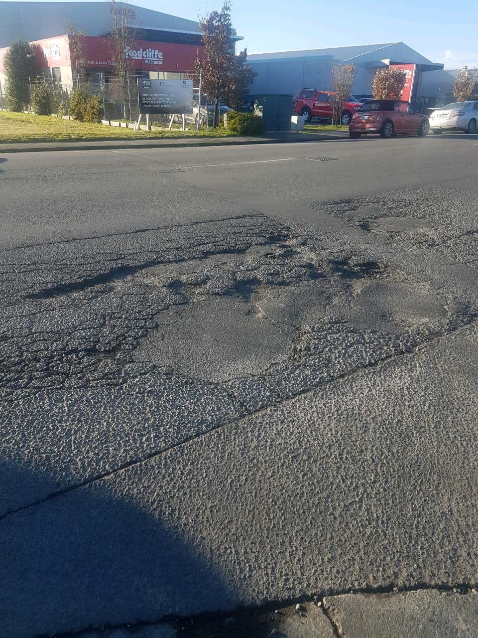 The photograph attached to this roading/streets report