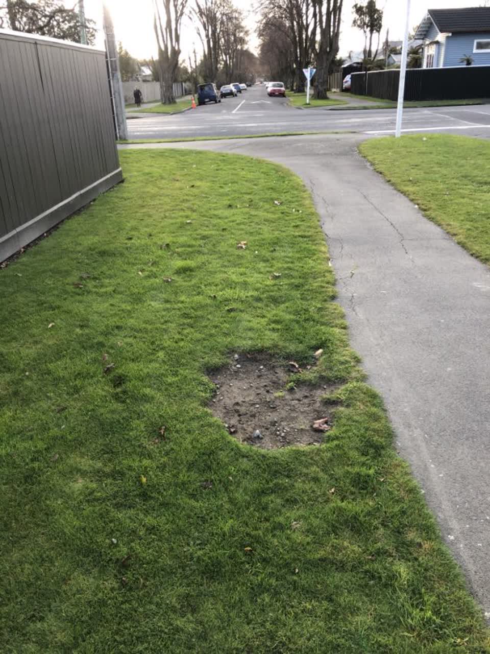 The photograph attached to this roading/streets report