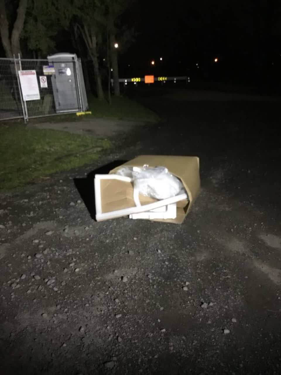 The photograph attached to this rubbish/recycling report