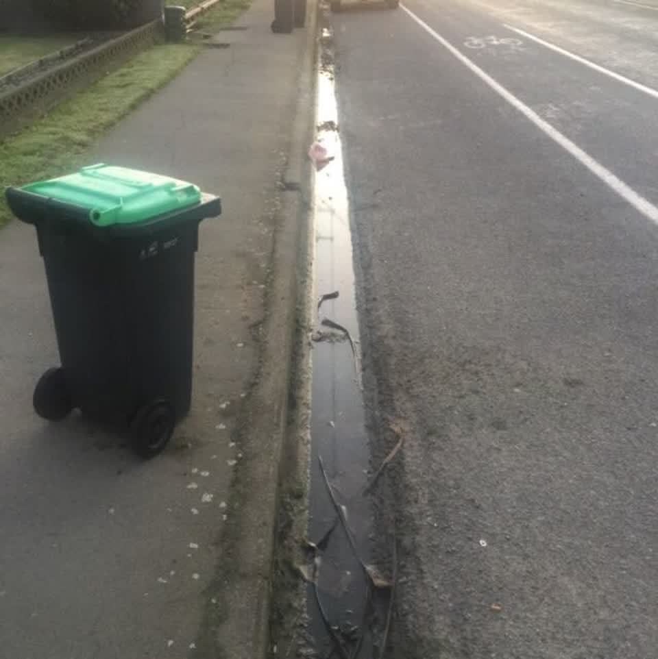 The photograph attached to this wastewater/stormwater report