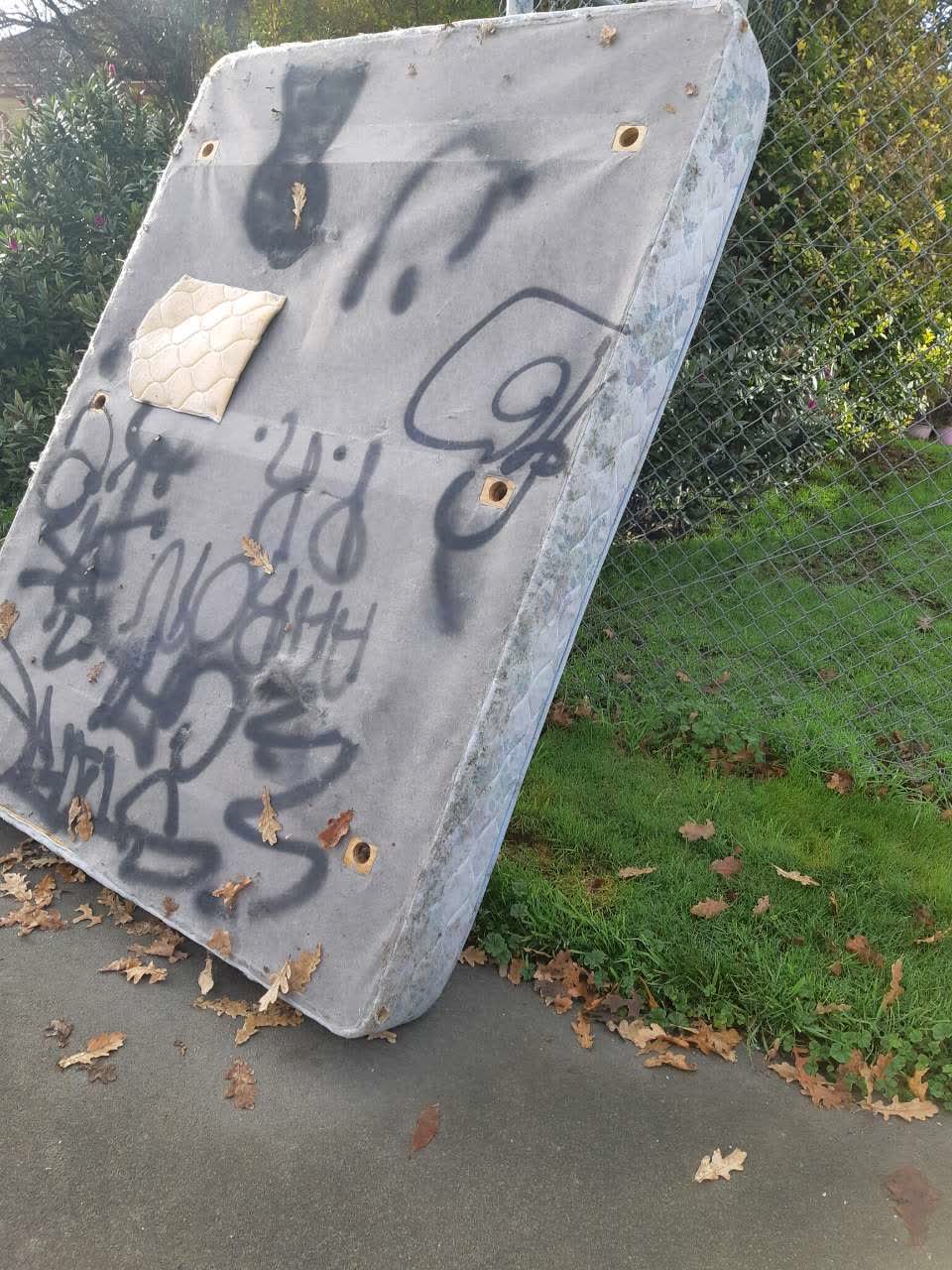 The photograph attached to this rubbish/recycling report