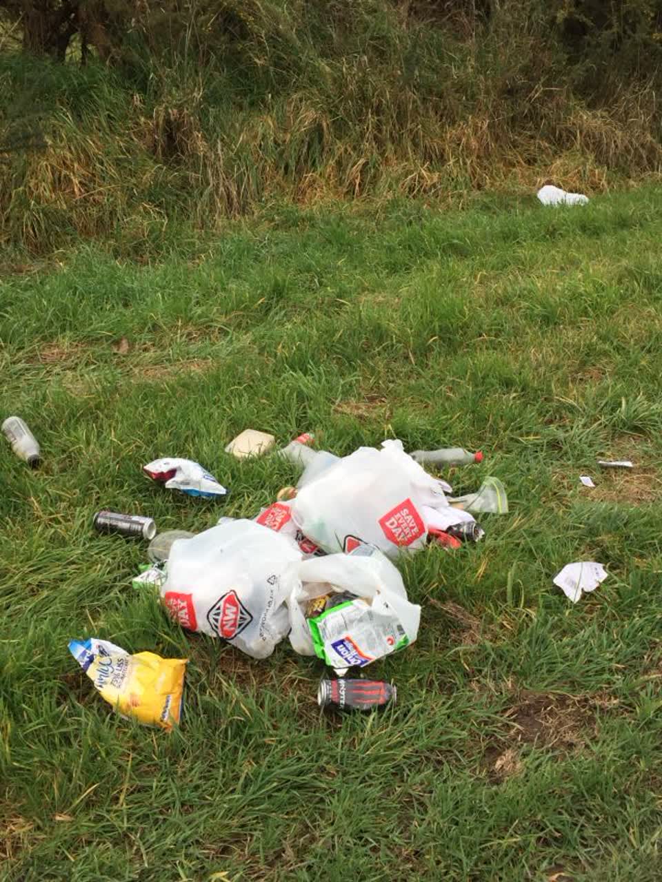 The photograph attached to this rubbish/recycling report