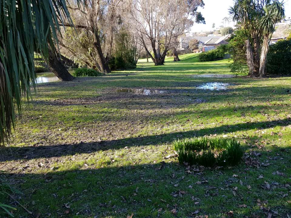 The photograph attached to this flooding report