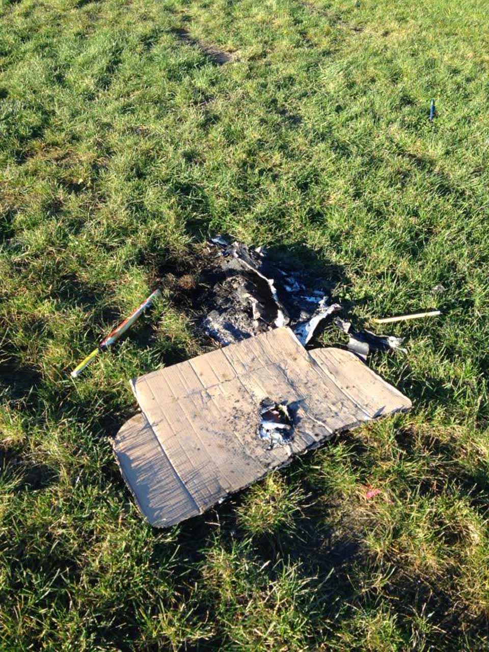 The photograph attached to this rubbish/recycling report