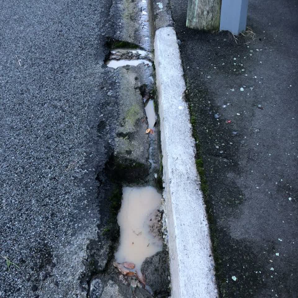 The photograph attached to this roading/streets report