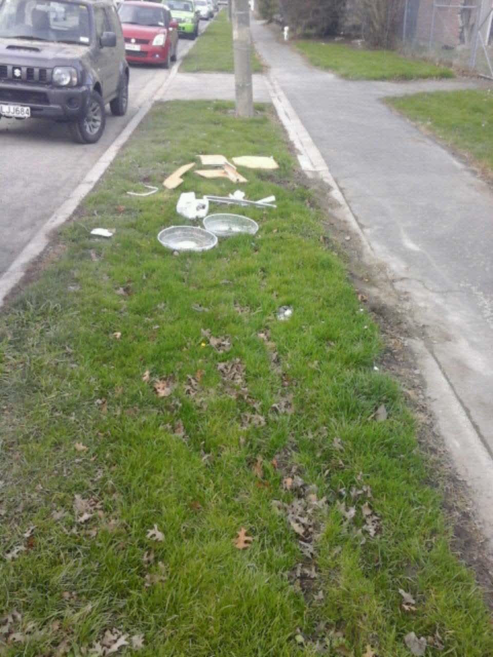 The photograph attached to this rubbish/recycling report