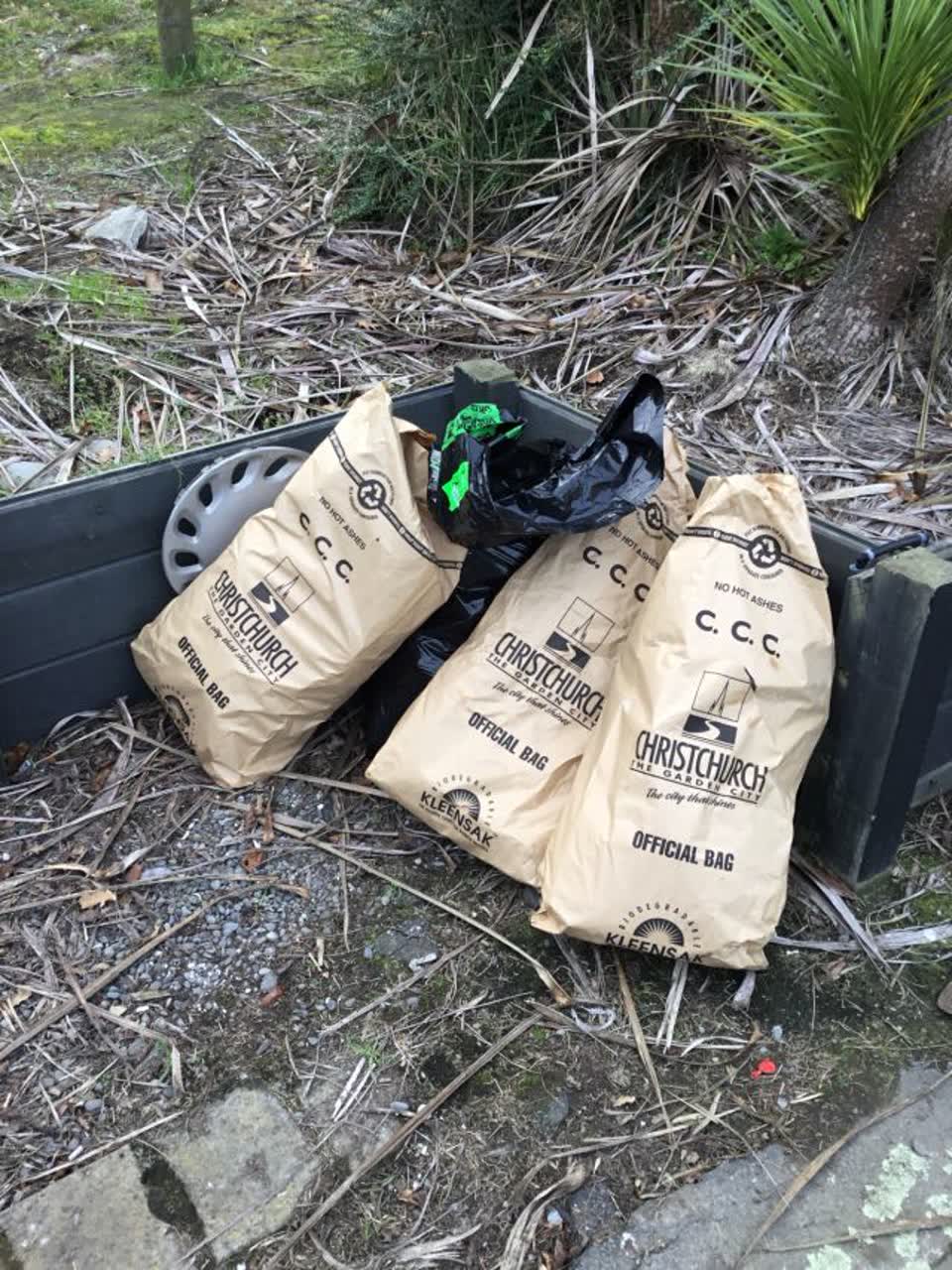 The photograph attached to this rubbish/recycling report