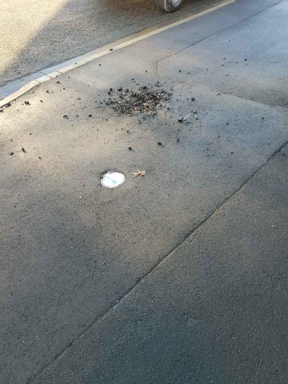 The photograph attached to this roading/streets report