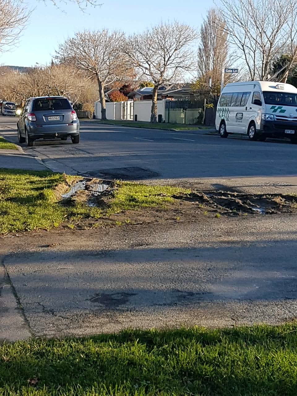 The photograph attached to this roading/streets report