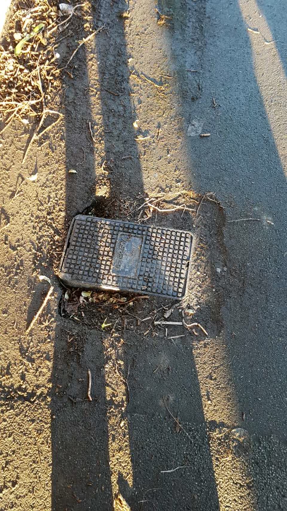 The photograph attached to this roading/streets report
