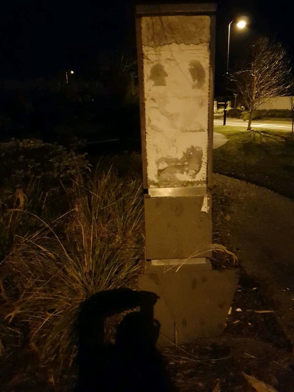 The photograph attached to this roading/streets report