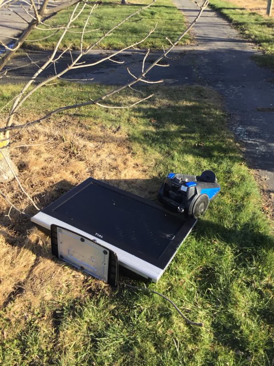 The photograph attached to this rubbish/recycling report