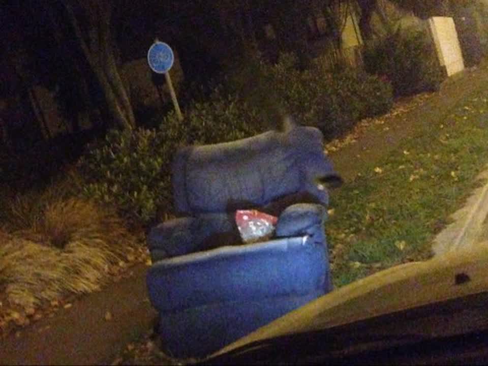 The photograph attached to this rubbish/recycling report