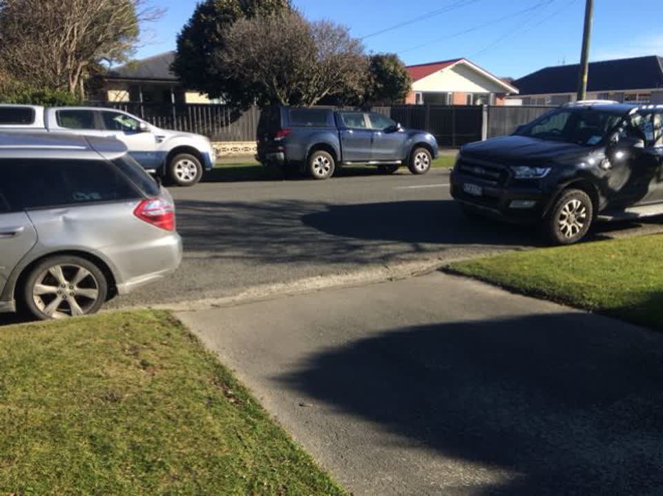 The photograph attached to this roading/streets report