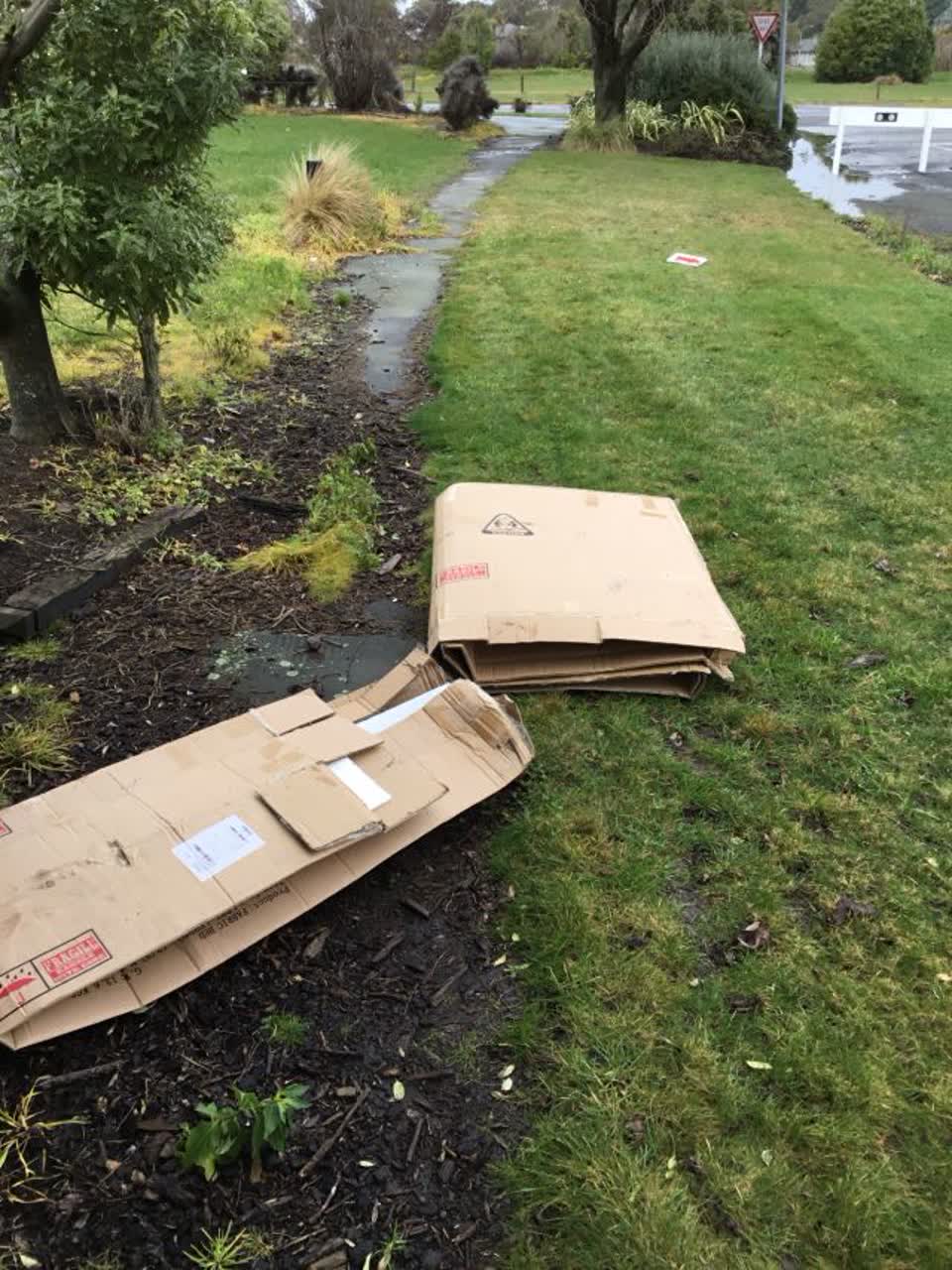 The photograph attached to this rubbish/recycling report