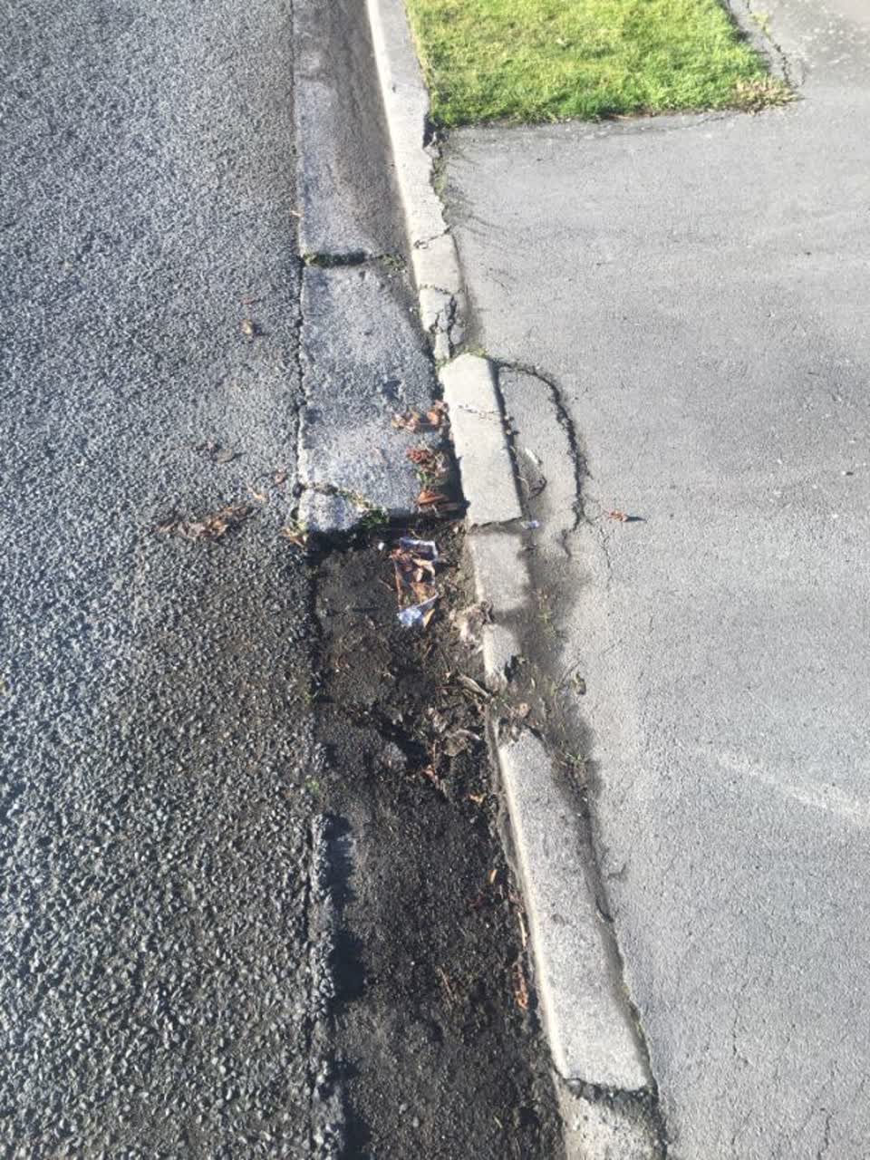 The photograph attached to this roading/streets report