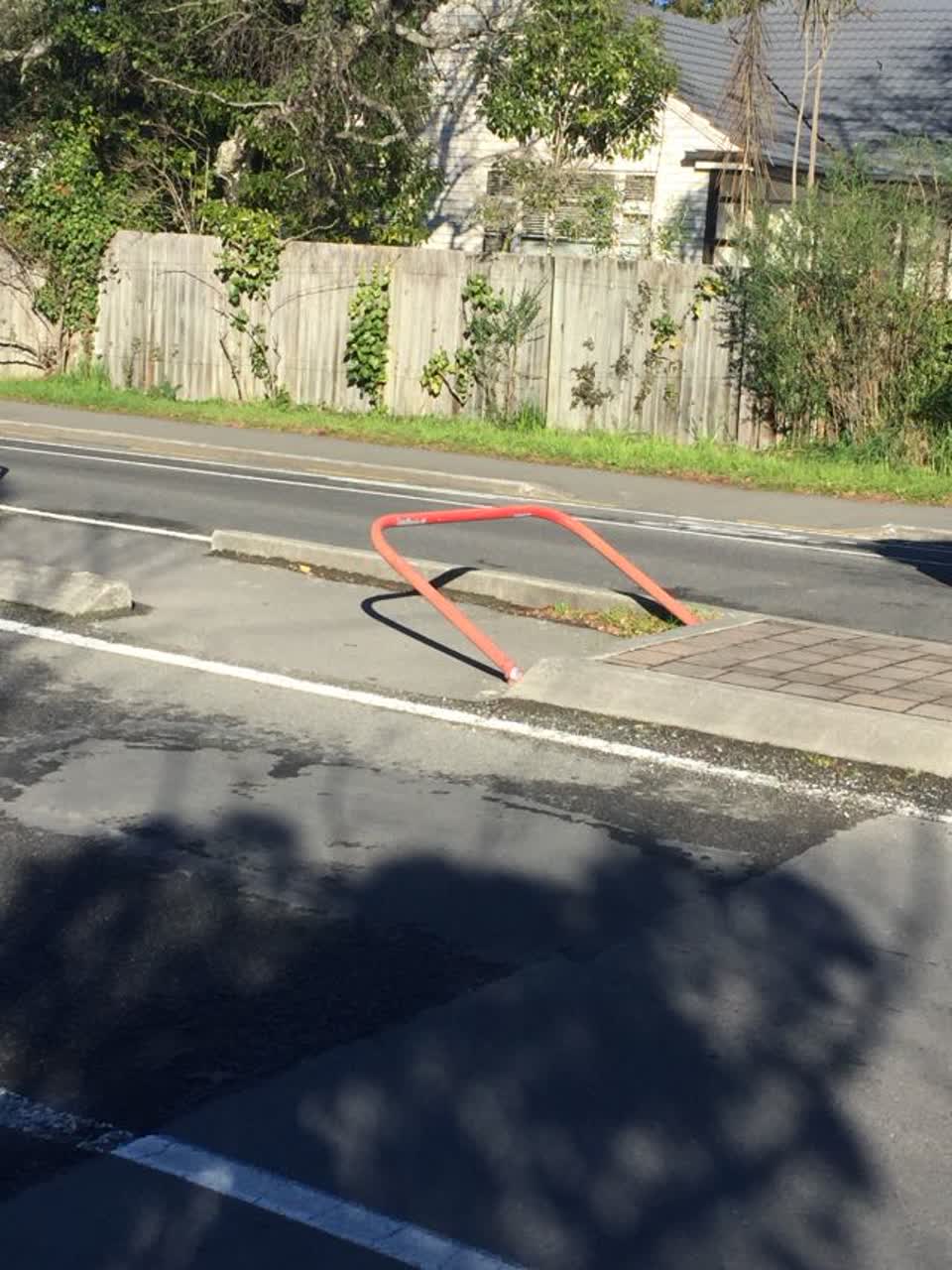 The photograph attached to this roading/streets report