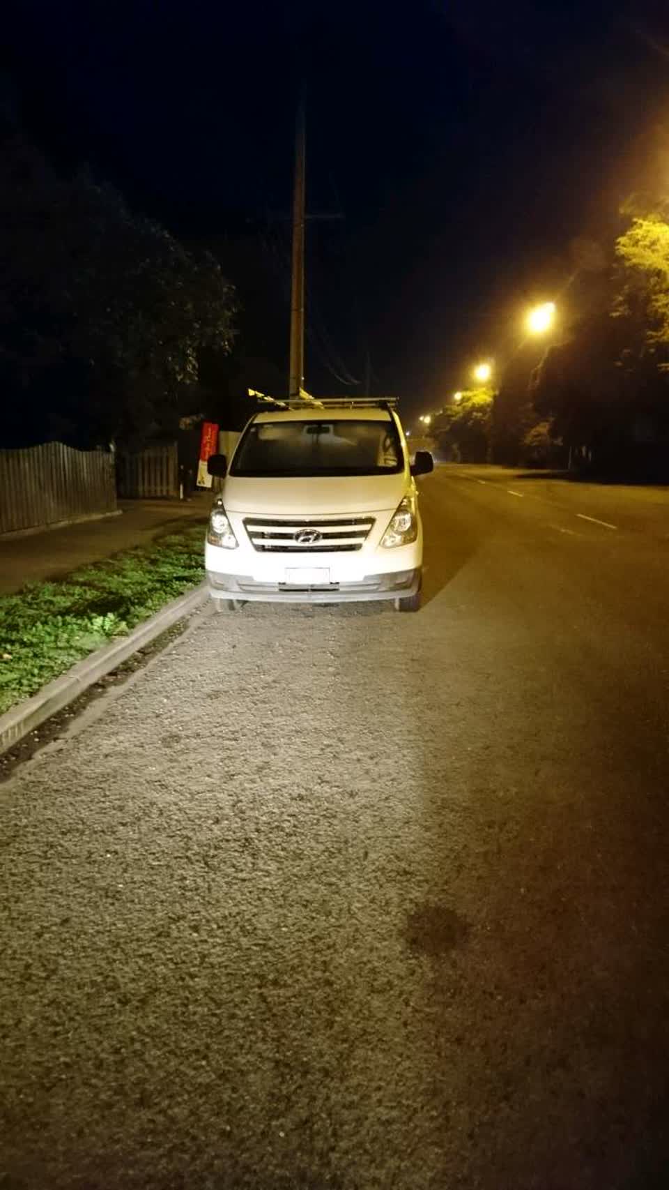 The photograph attached to this roading/streets report
