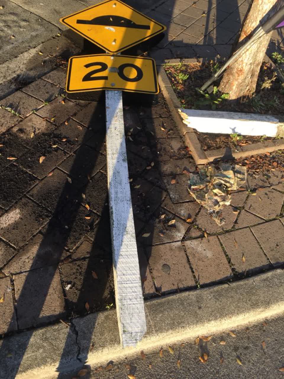 The photograph attached to this roading/streets report