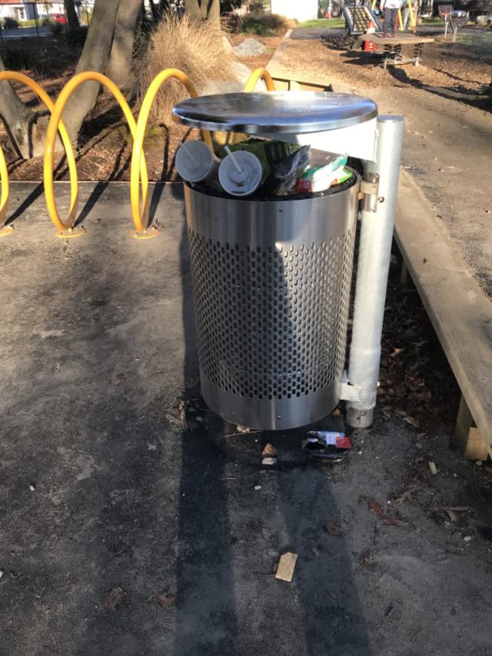 The photograph attached to this rubbish/recycling report