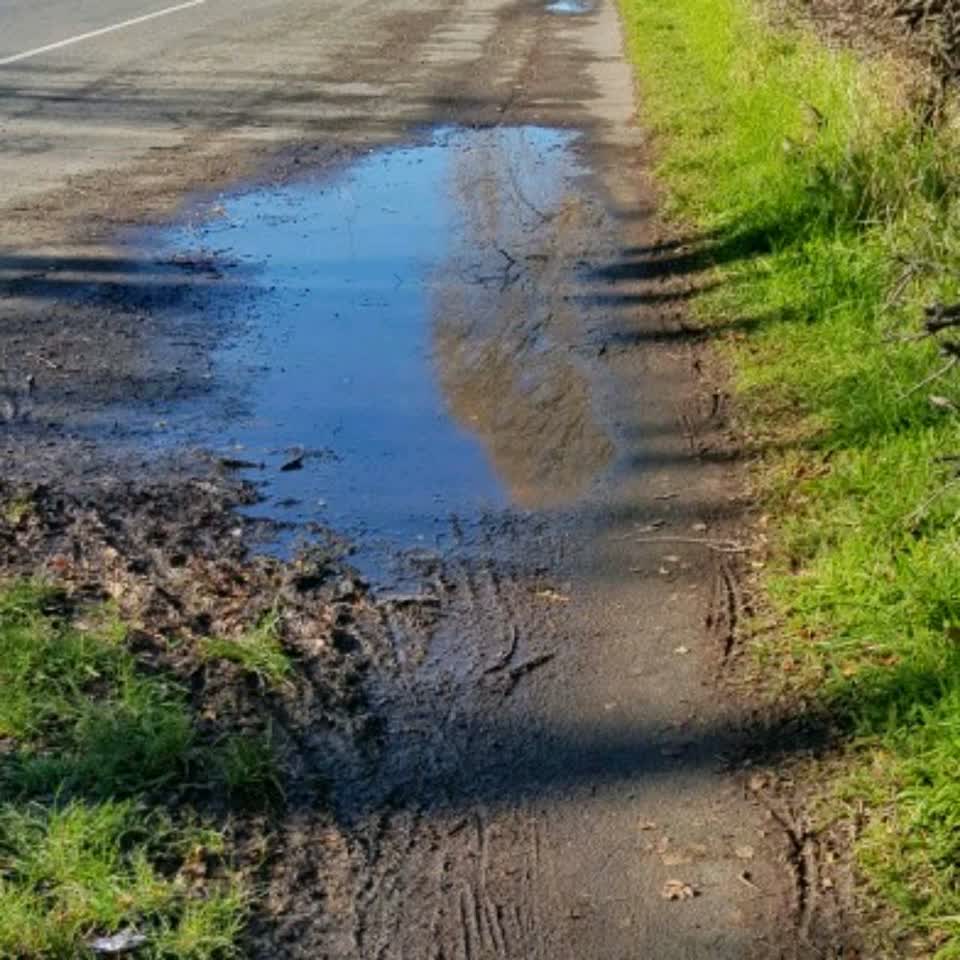 The photograph attached to this roading/streets report
