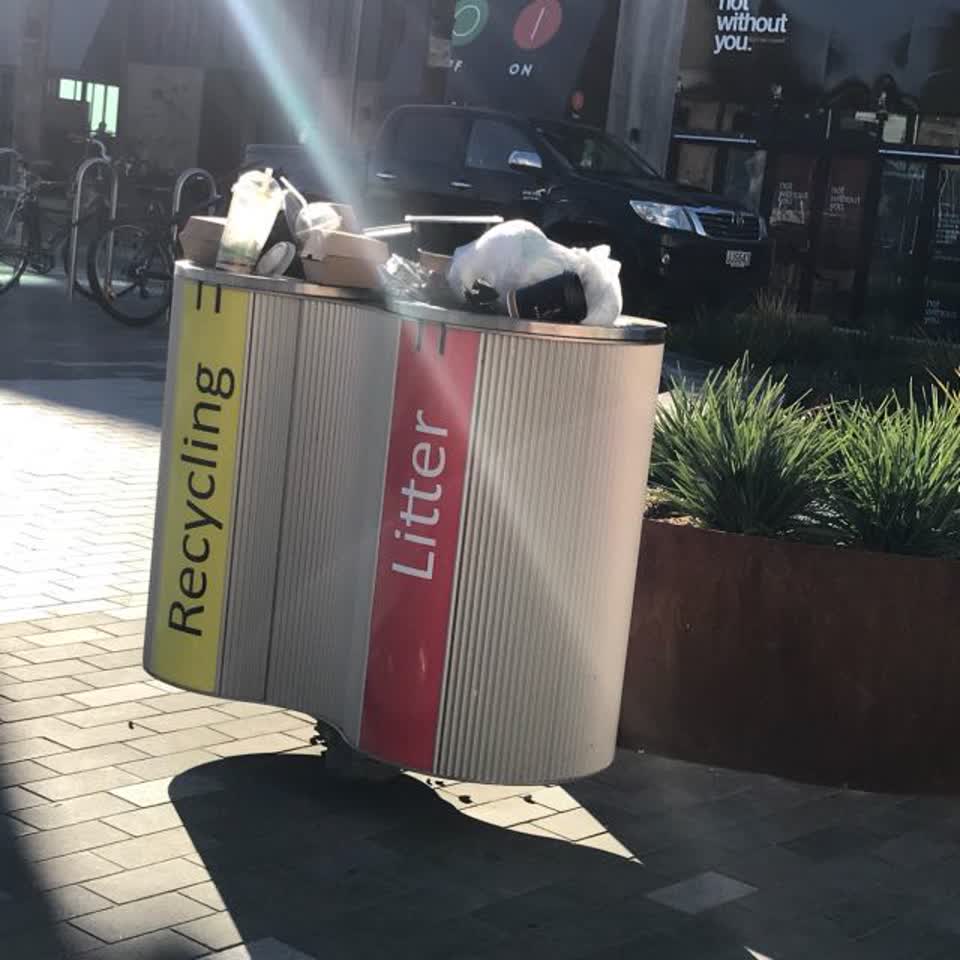 The photograph attached to this rubbish/recycling report