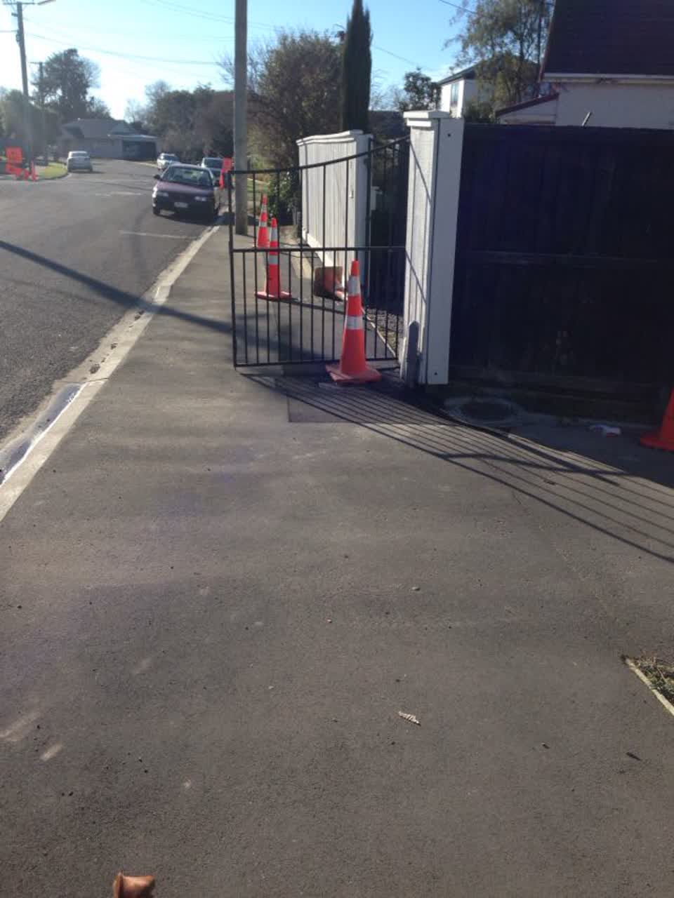 The photograph attached to this roading/streets report