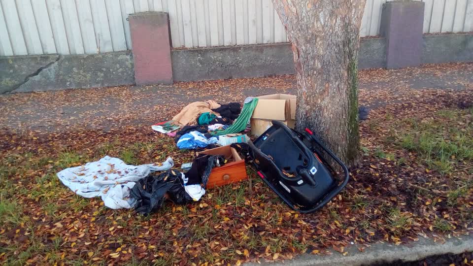 The photograph attached to this rubbish/recycling report