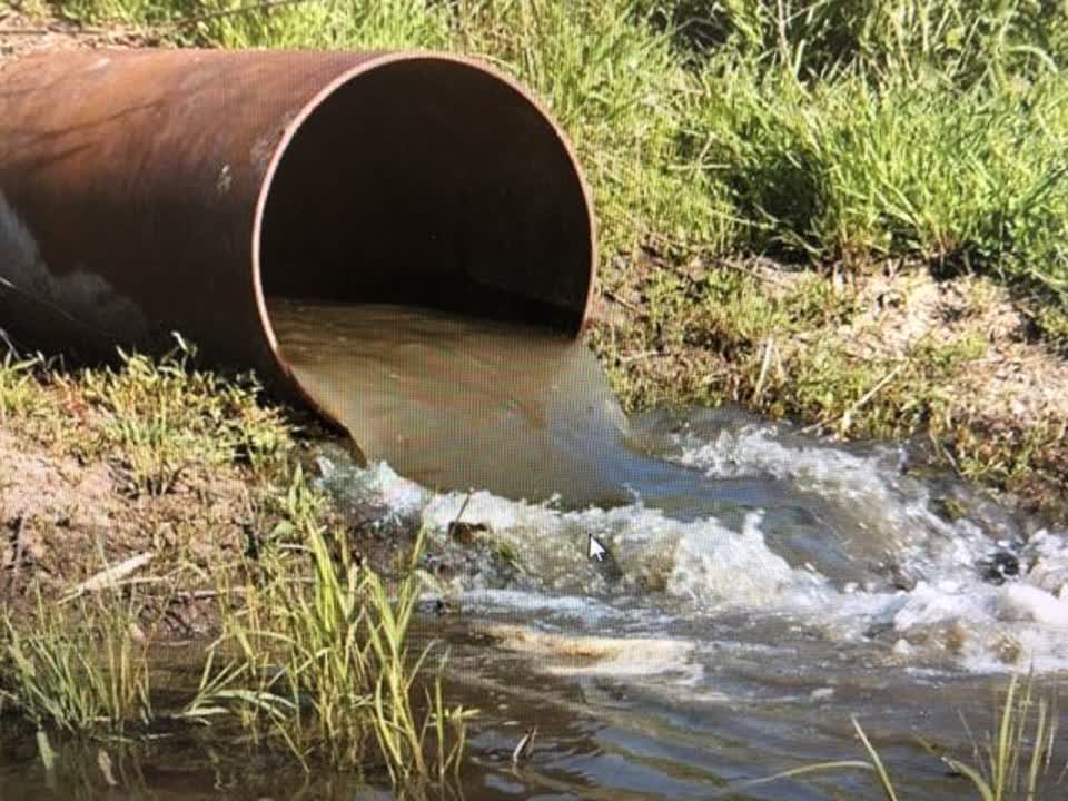 The photograph attached to this wastewater/stormwater report