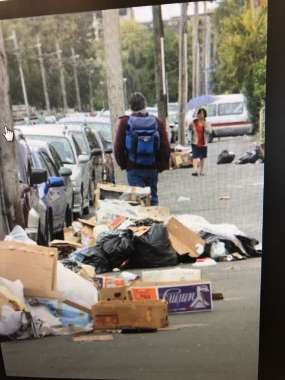 The photograph attached to this rubbish/recycling report