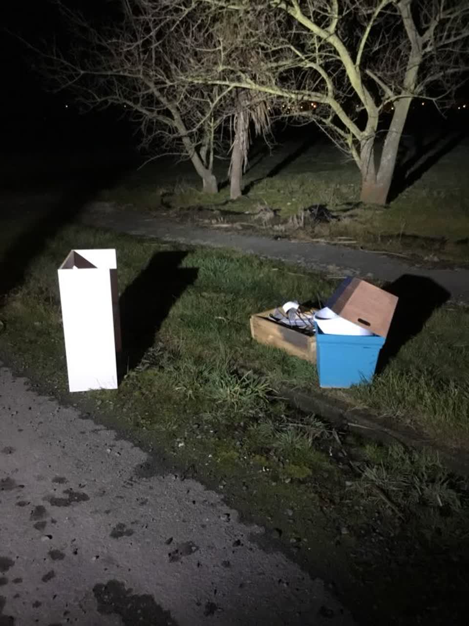The photograph attached to this rubbish/recycling report