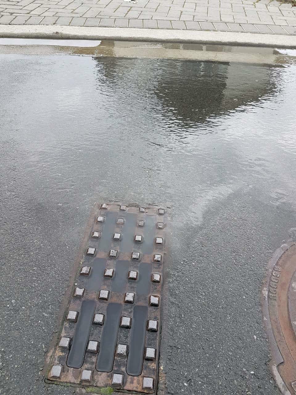 The photograph attached to this wastewater/stormwater report