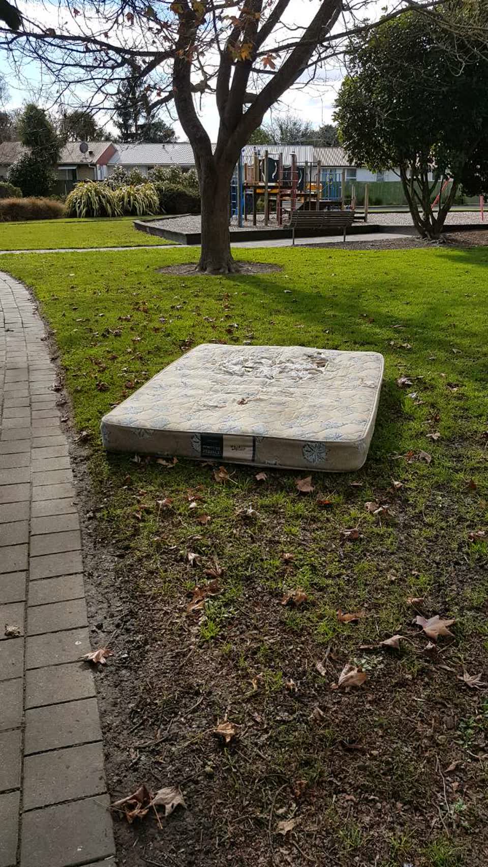The photograph attached to this rubbish/recycling report
