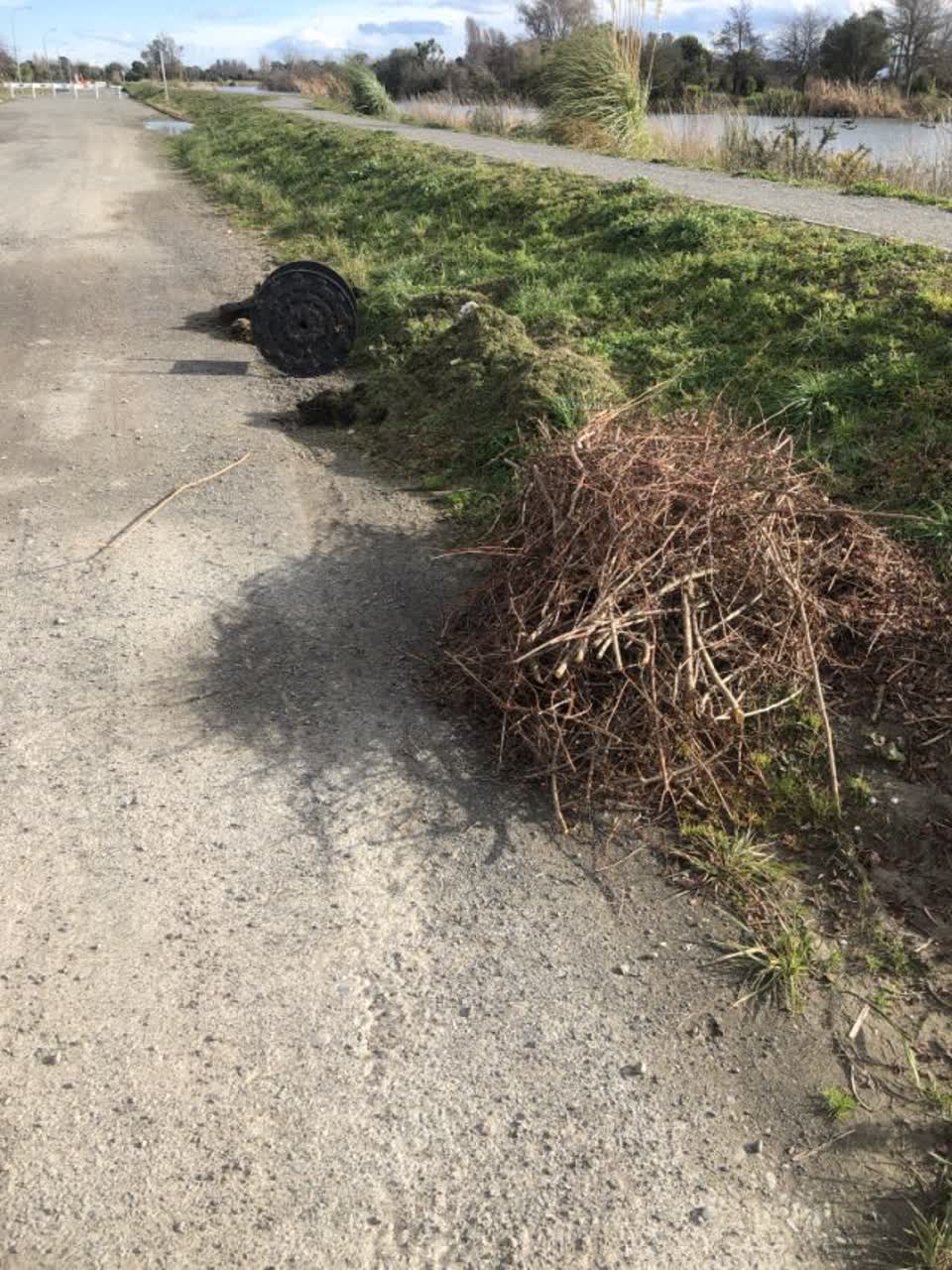 The photograph attached to this rubbish/recycling report
