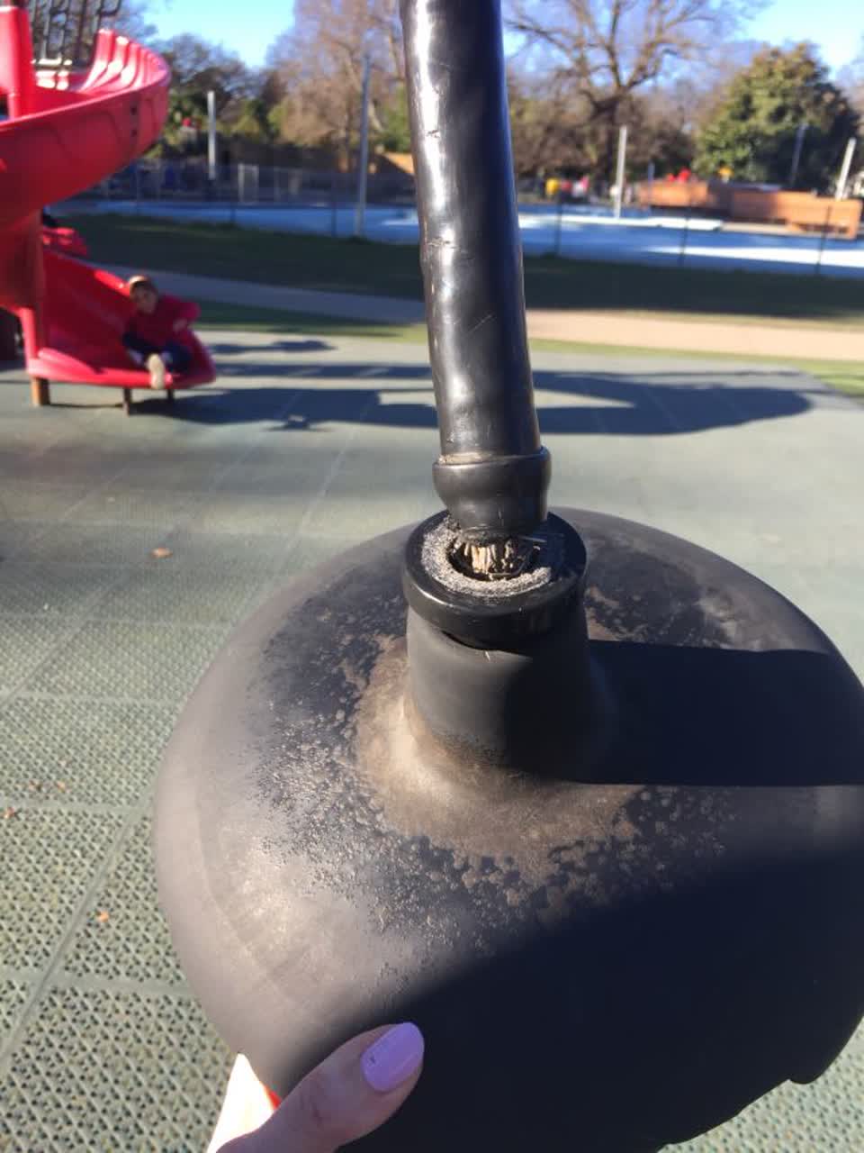 The photograph attached to this parks report
