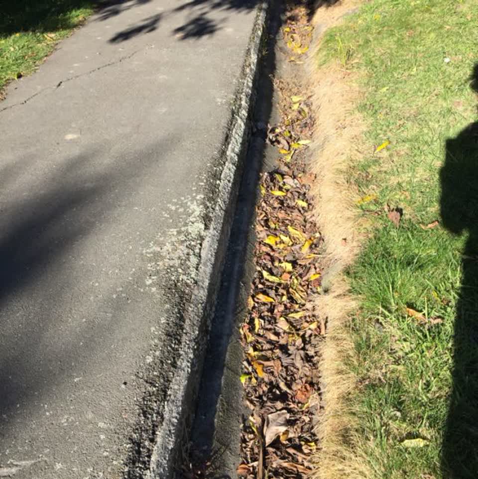 The photograph attached to this flooding report