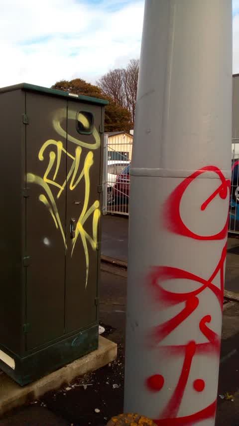 Graffiti, a report photo