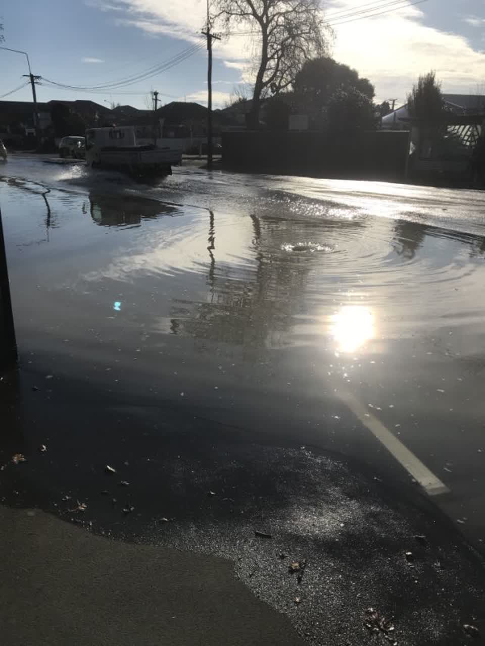 The photograph attached to this flooding report