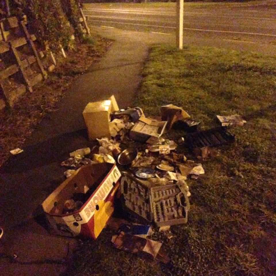 The photograph attached to this rubbish/recycling report