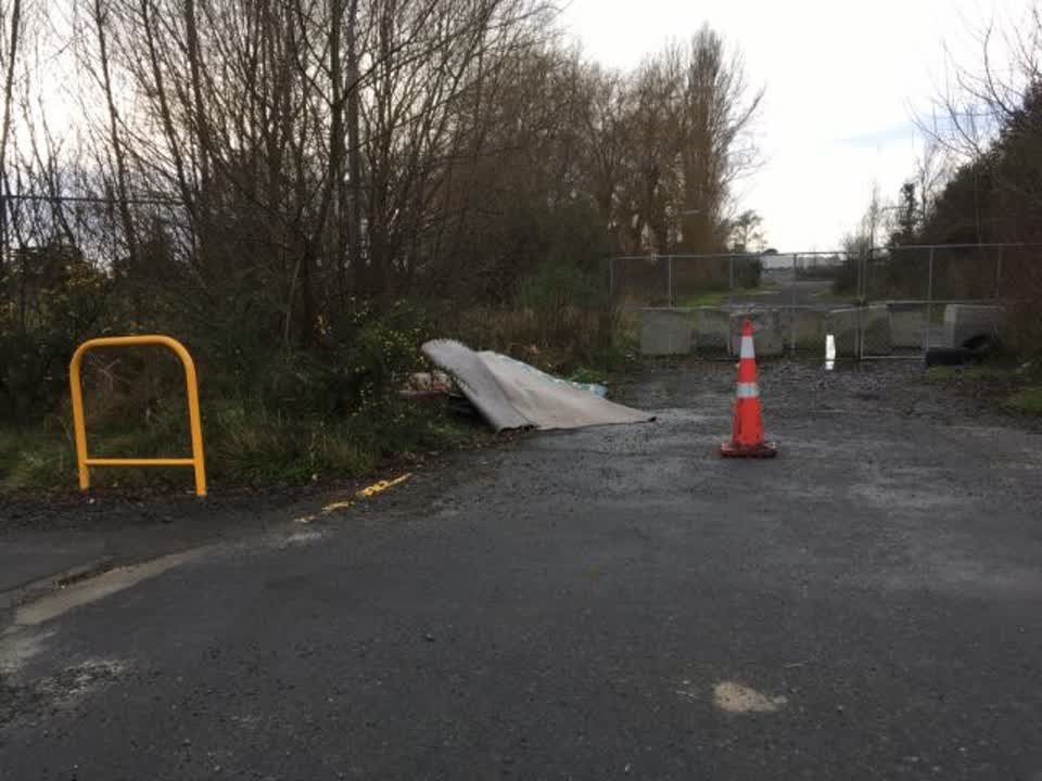 The photograph attached to this roading/streets report