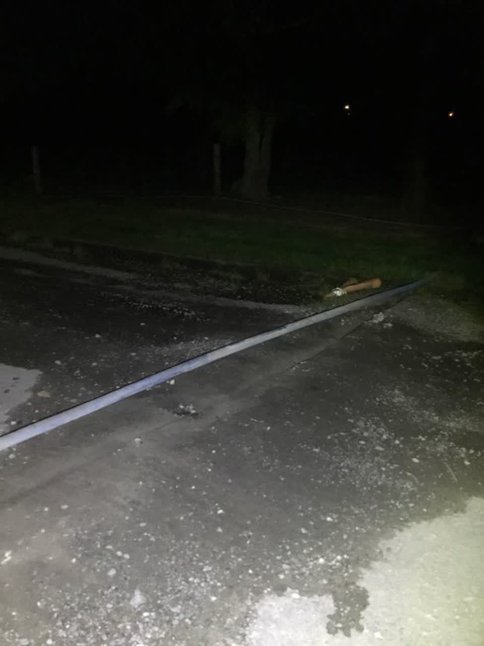 The photograph attached to this water supply report