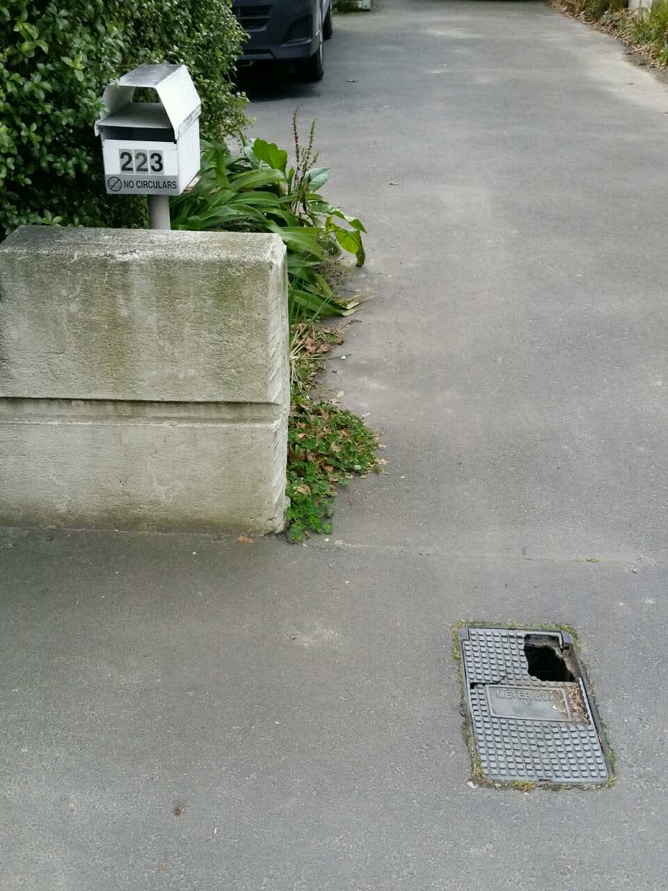 The photograph attached to this water supply report