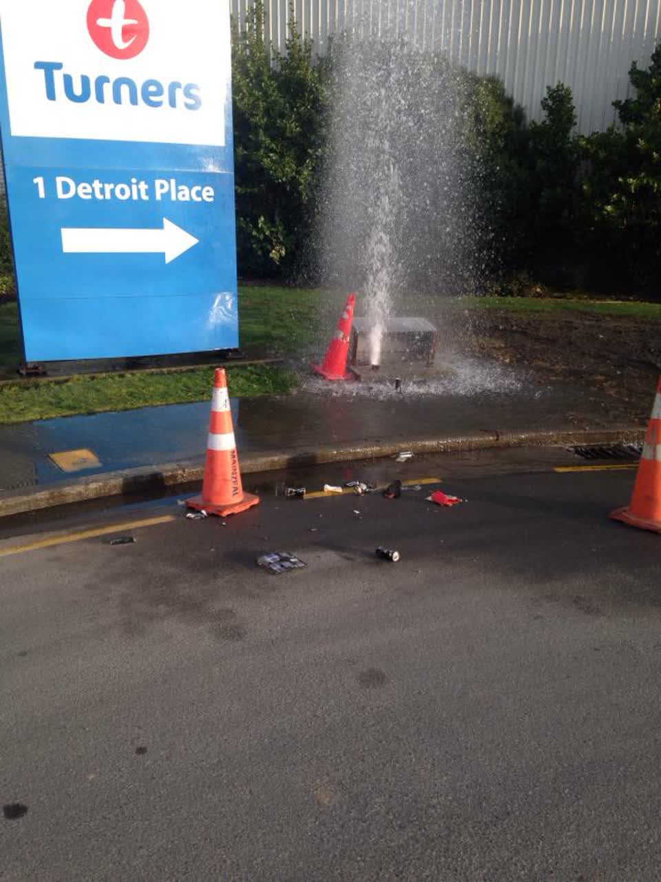 The photograph attached to this water supply report