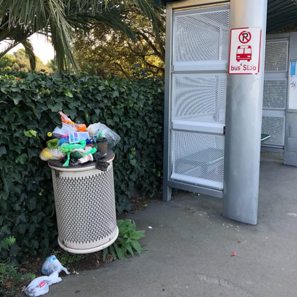 The photograph attached to this rubbish/recycling report