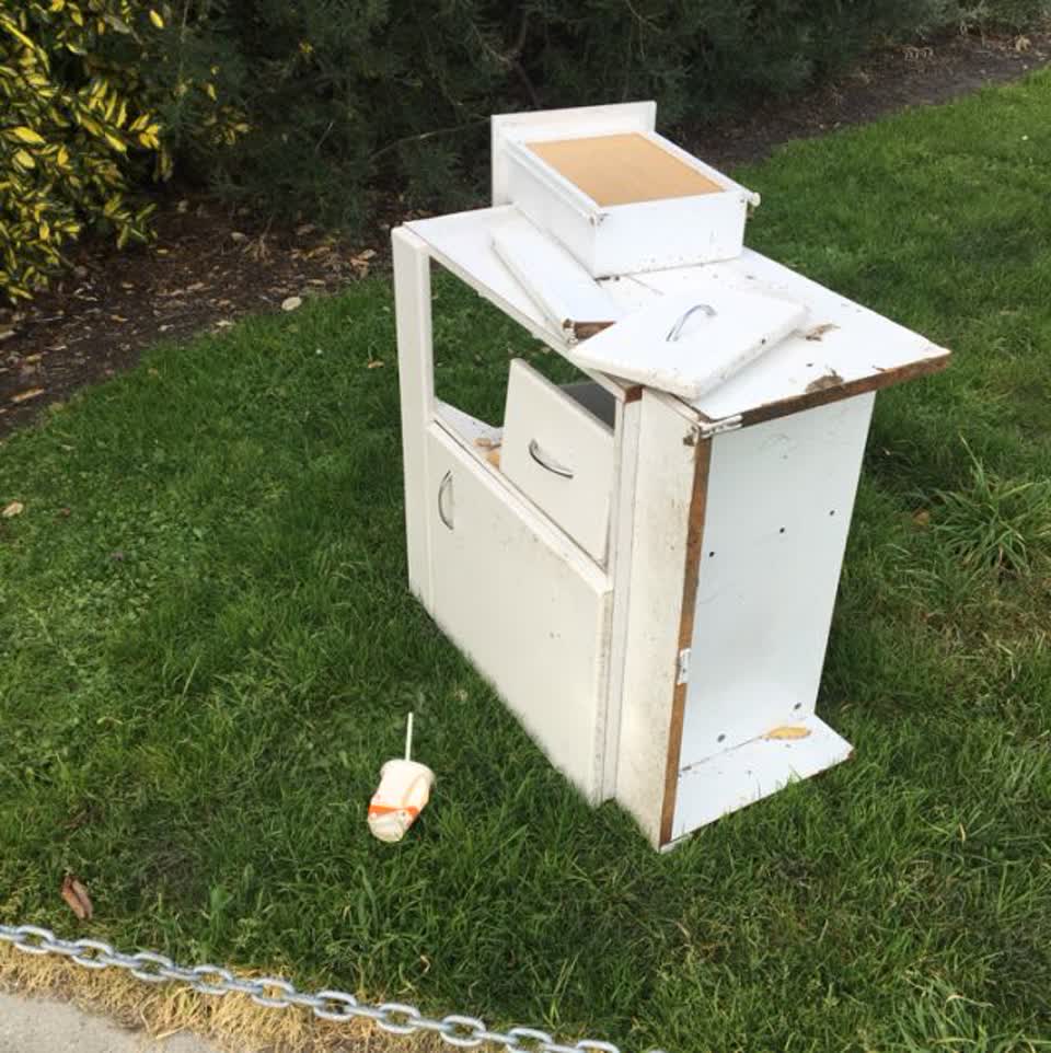 The photograph attached to this rubbish/recycling report