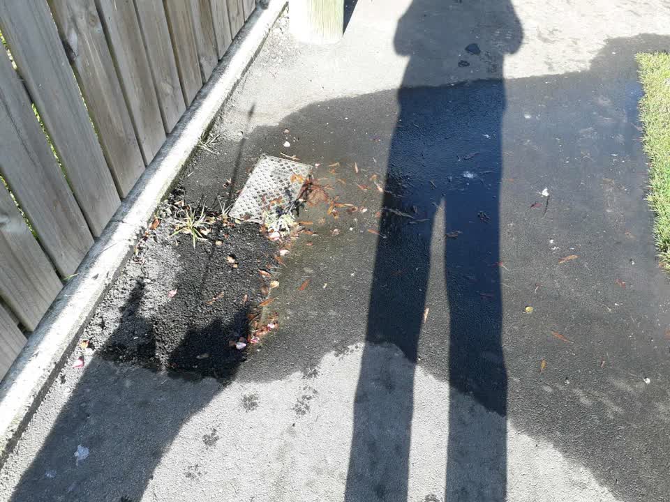 The photograph attached to this roading/streets report