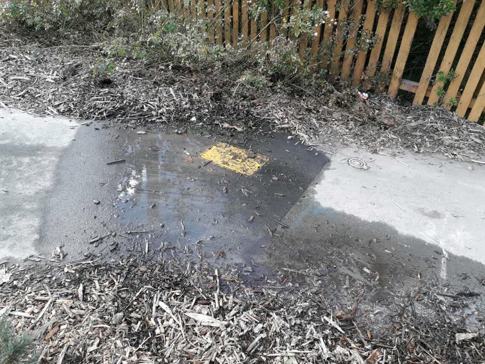 The photograph attached to this rubbish/recycling report