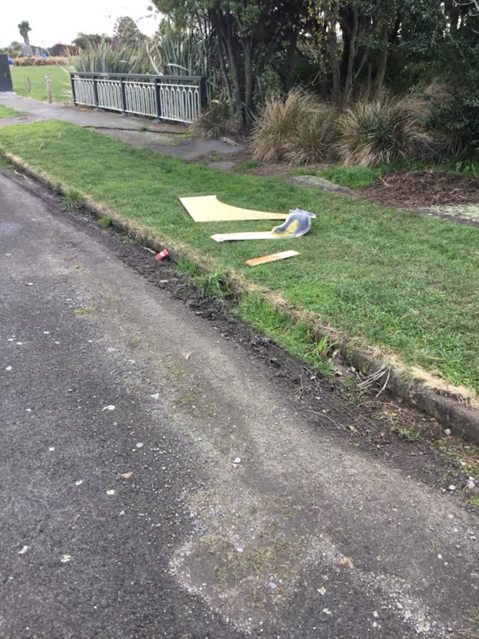 The photograph attached to this rubbish/recycling report