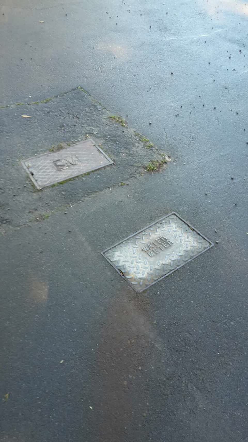 The photograph attached to this flooding report