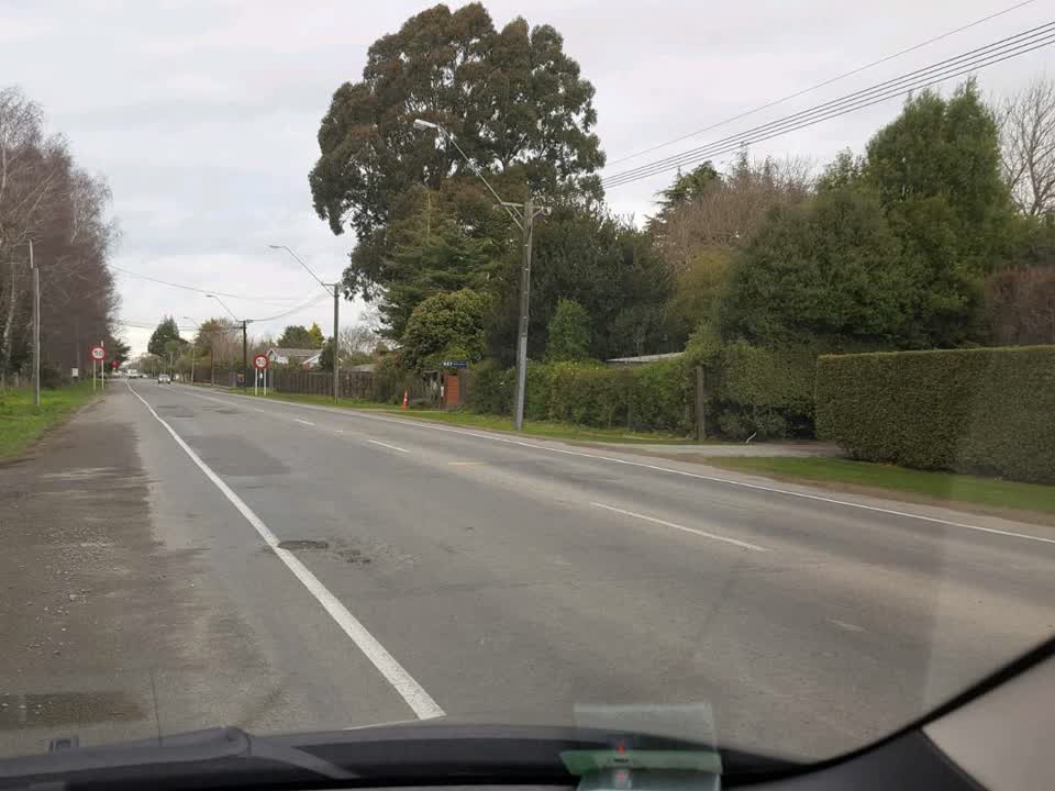 The photograph attached to this roading/streets report